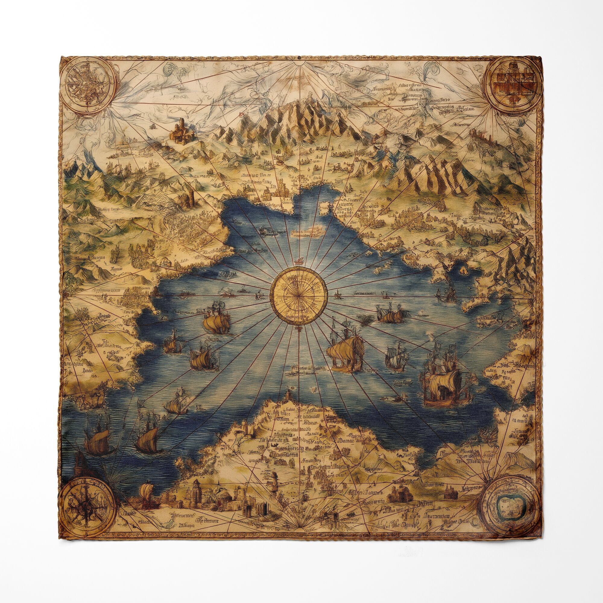 FAZZOLETTO DA TASCHINO IN SETA VOYAGE