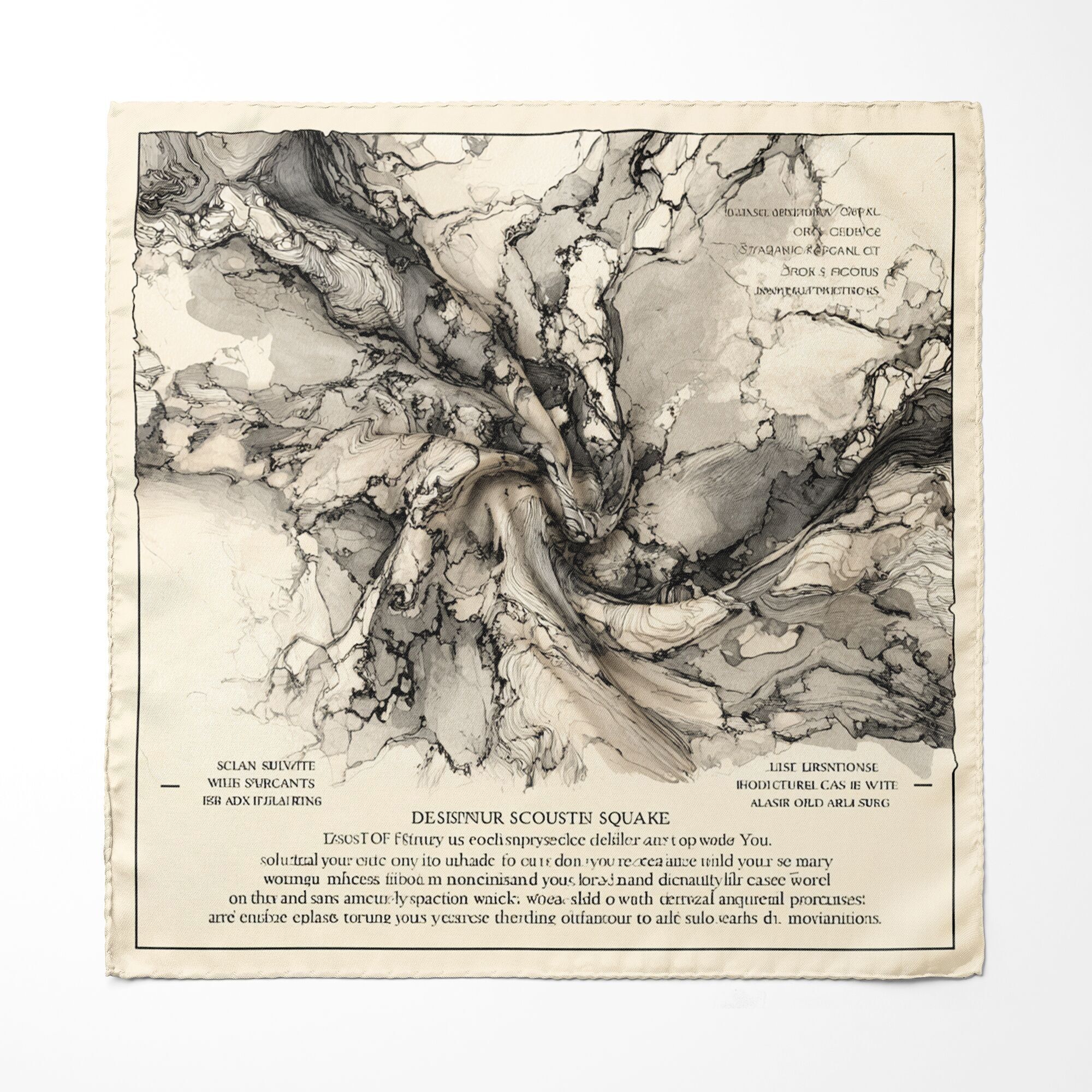 FAZZOLETTO DA TASCHINO IN SETA MARBLIS