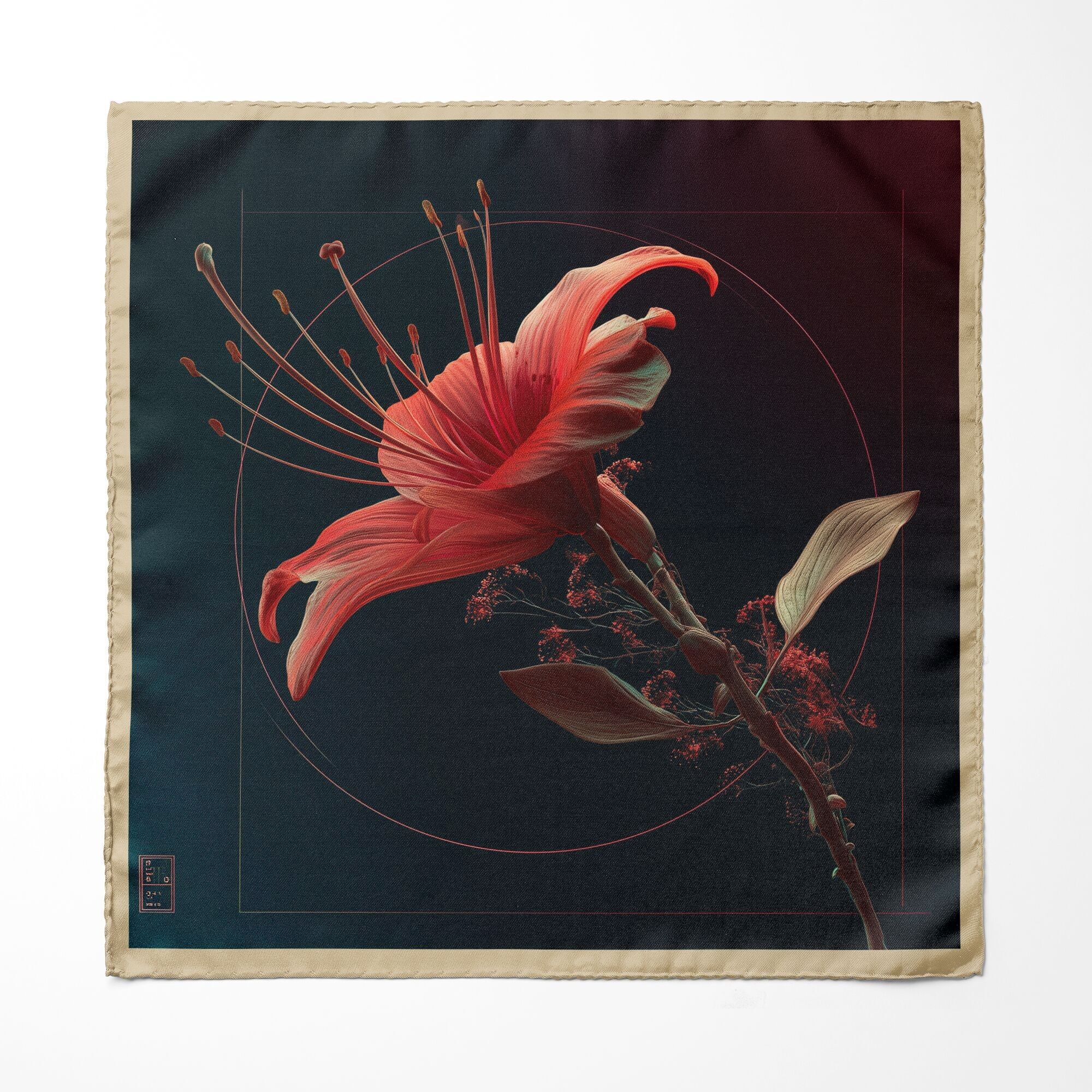 FAZZOLETTO DA TASCHINO IN SETA LILIUM