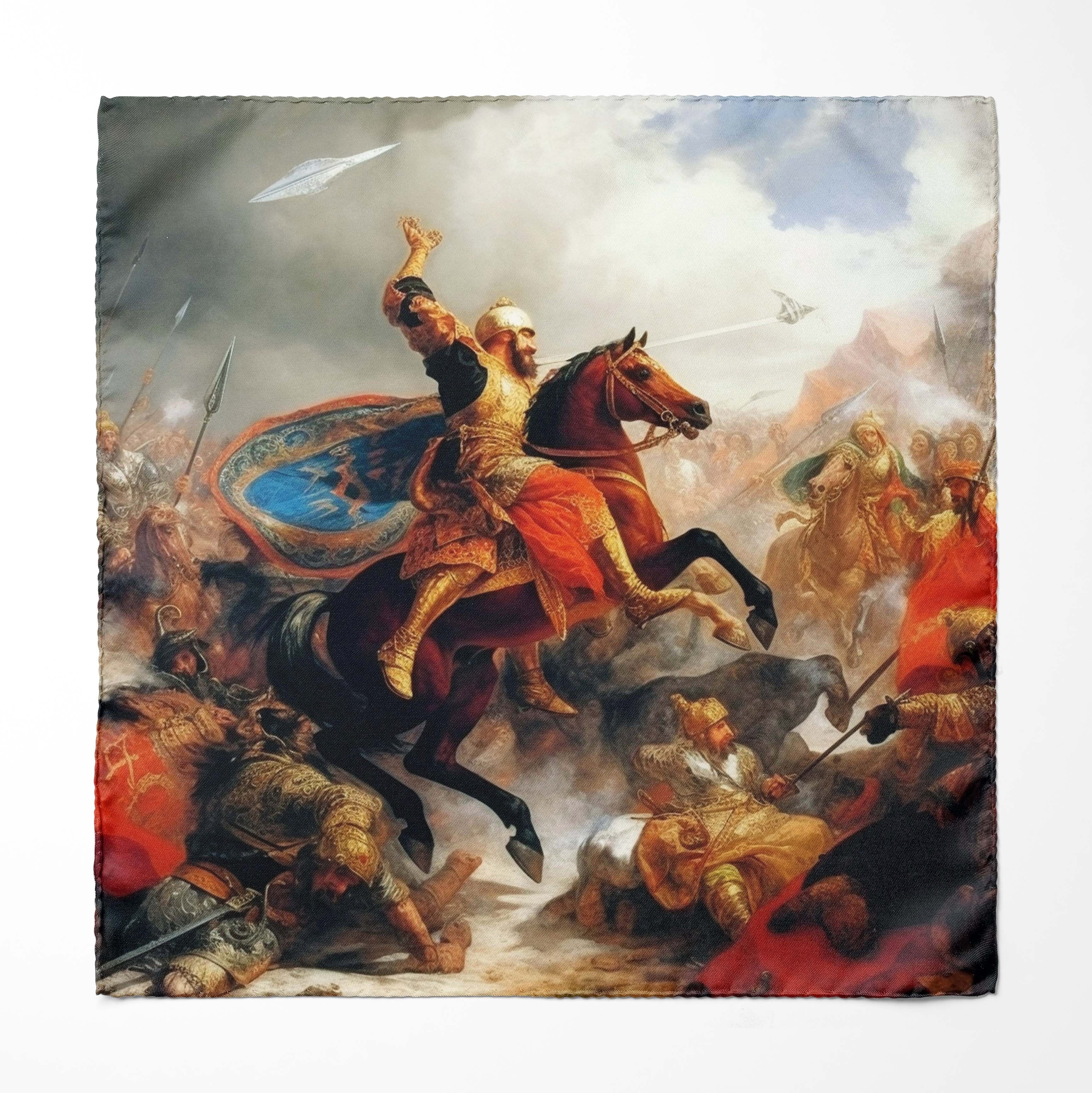 TURKIC ORIGIN SILK POCKET SQUARE