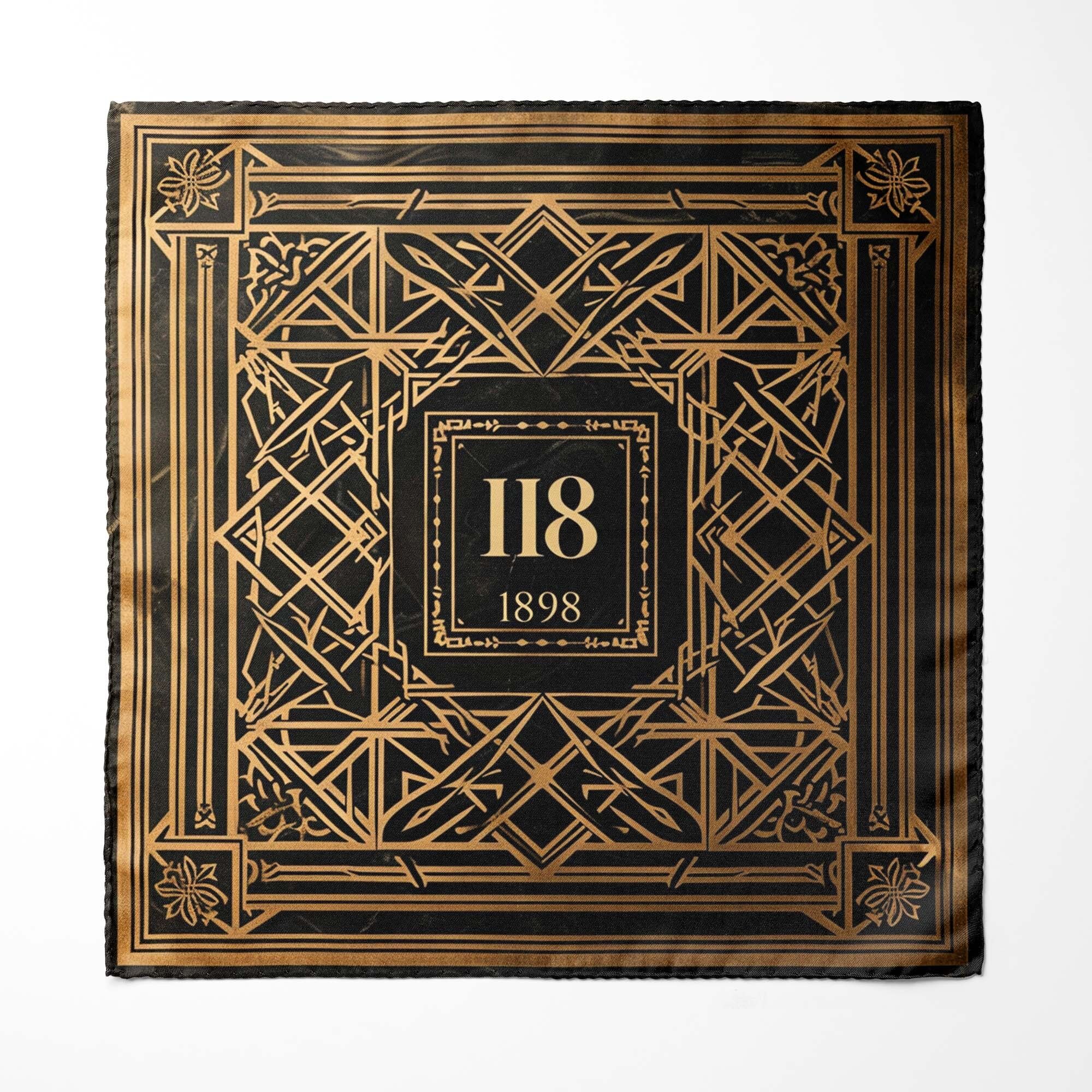 FAZZOLETTO DA TASCHINO IN SETA ART DECO