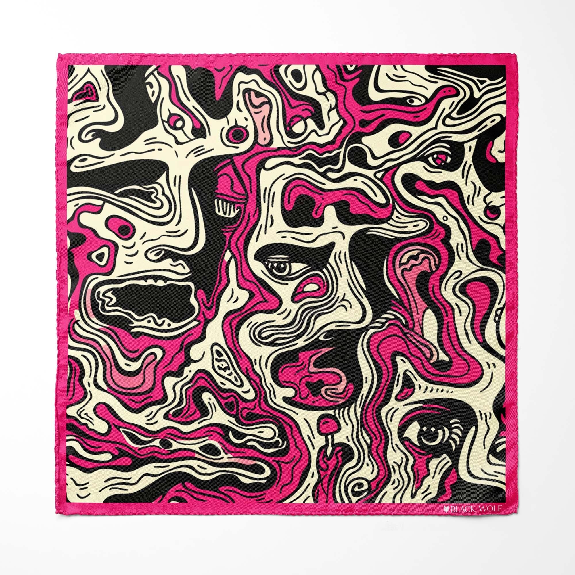 FAZZOLETTO DA TASCHINO IN SETA BEEH BECVAR