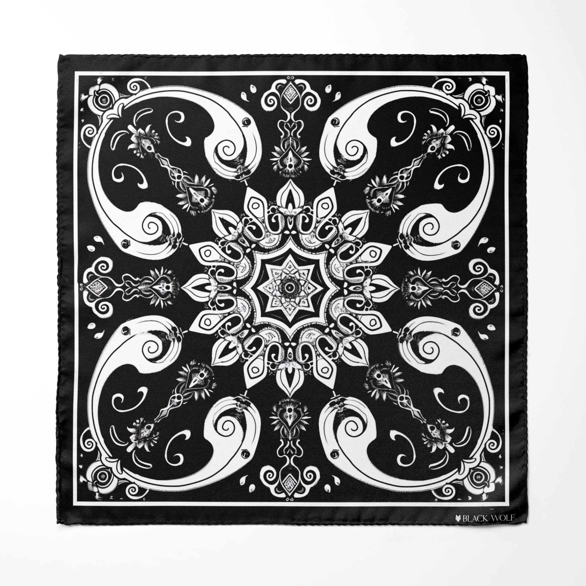 PAÑUELO DE BOLSILLO DE SEDA CON DISEÑO DE ABEJAS