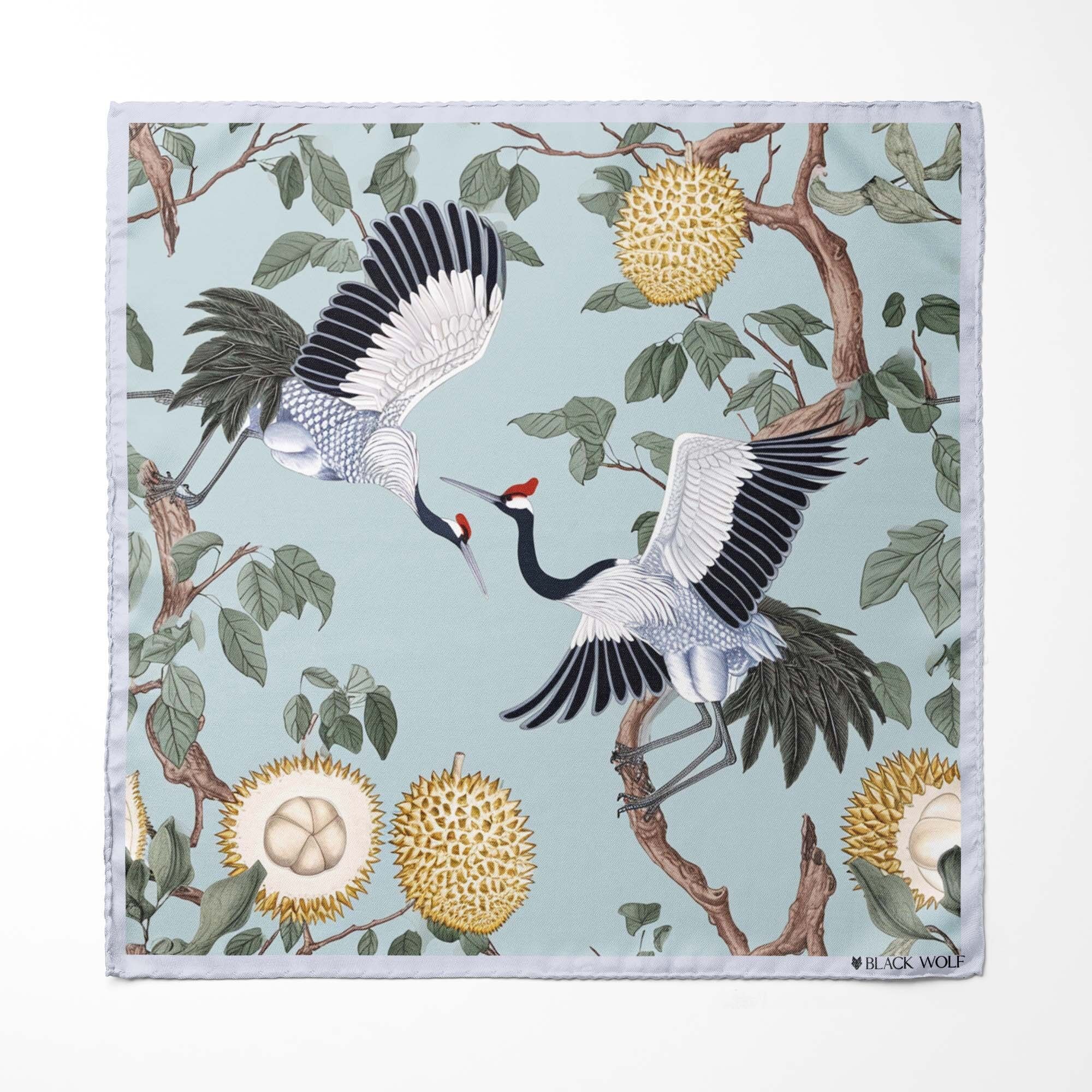 FAZZOLETTO DA TASCHINO IN SETA DANCING CRENIES