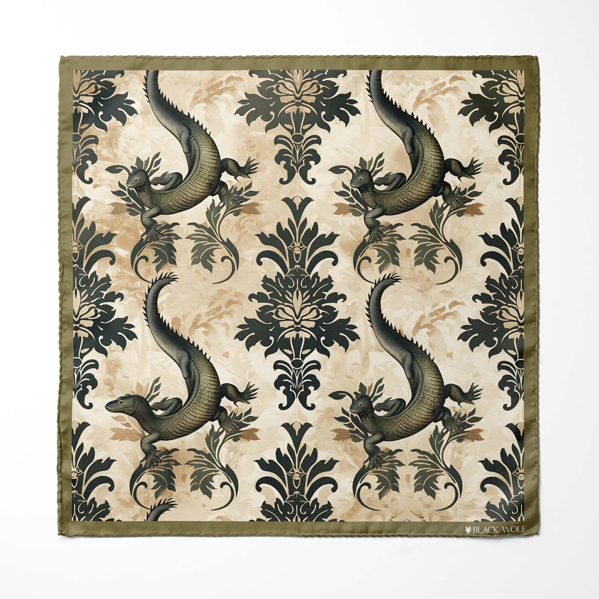 FAZZOLETTO DA TASCHINO IN SETA IKAT