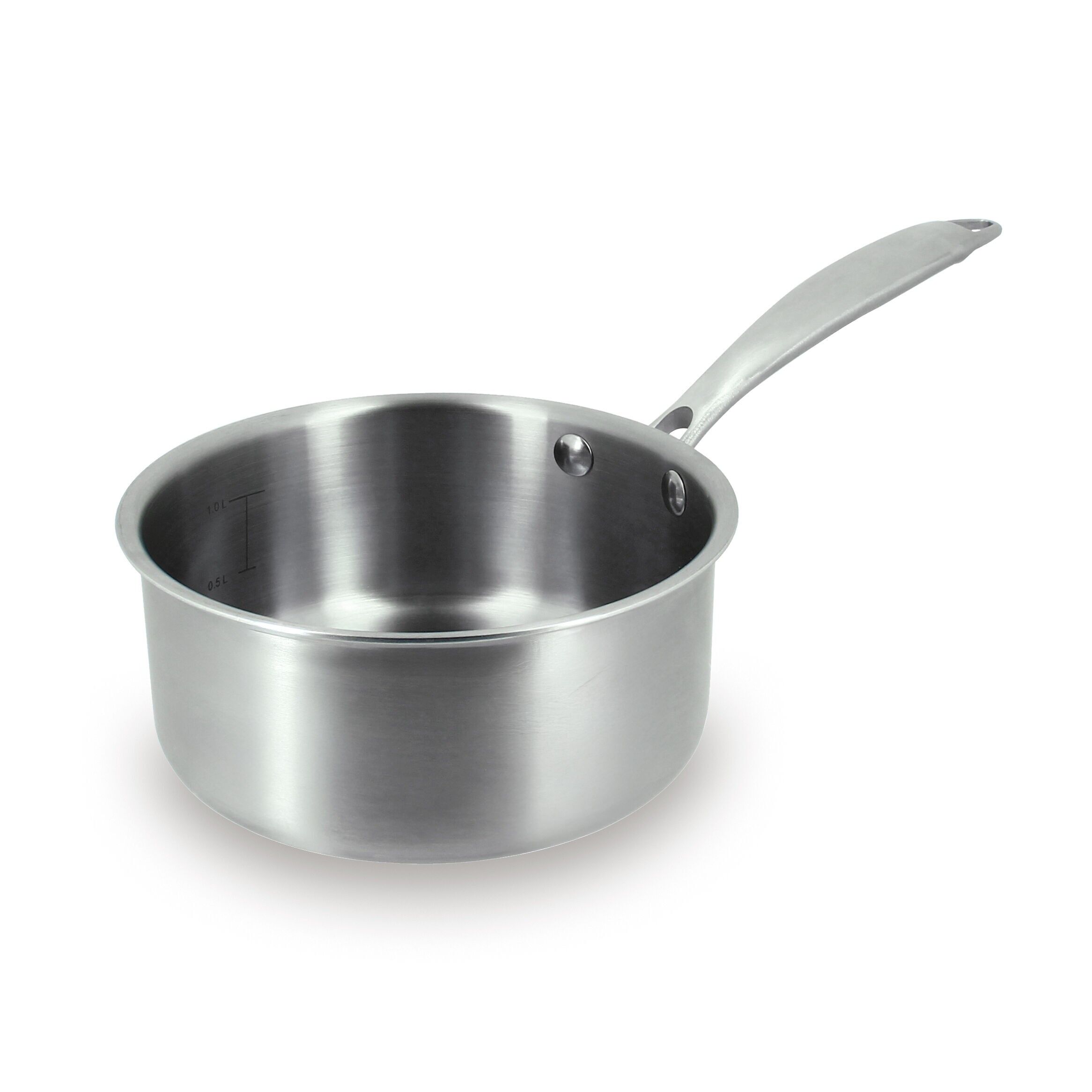 Triply 16cm stainless steel saucepan - made in France
