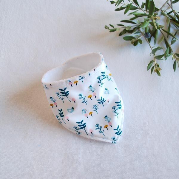 Babero bandana de pájaro - 6-24 meses
