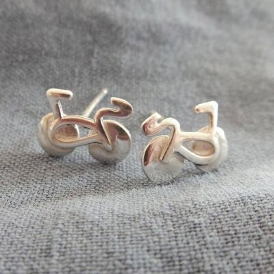 Bicycle Stud Earrings