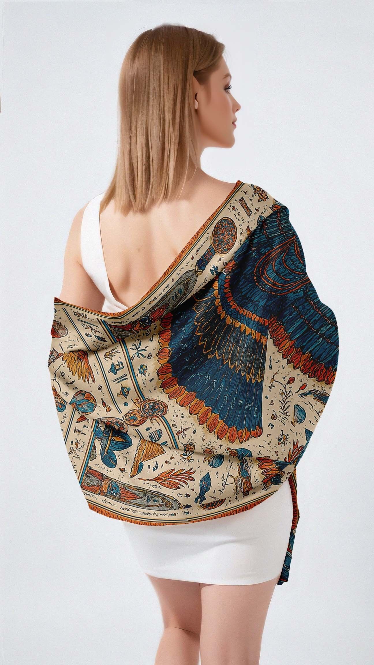 SCIARPA LUNGA DA DONNA IN SETA HORUS