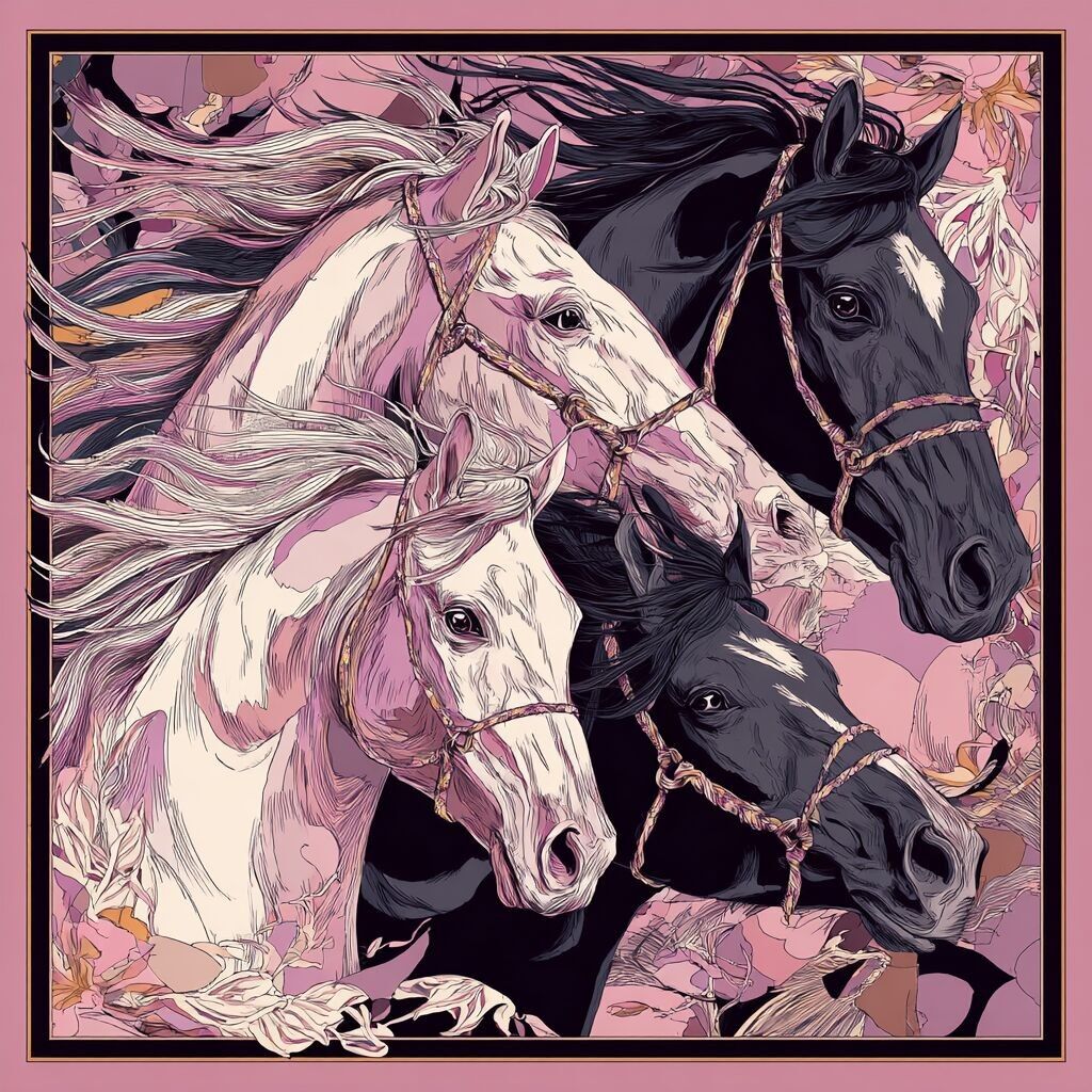 SCIARPA LUNGA DA DONNA IN SETA GALLOP