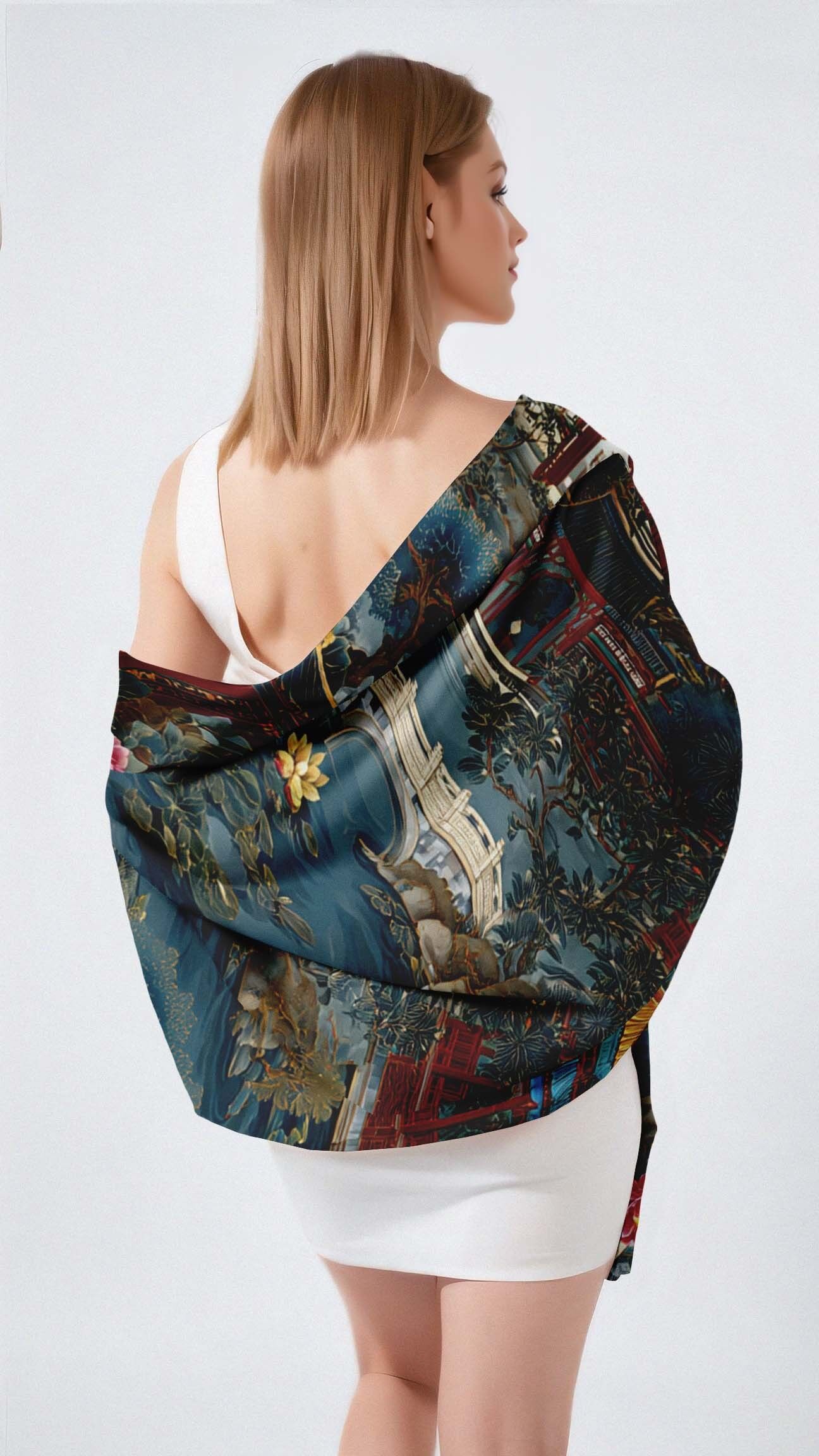 SCIARPA LUNGA DA DONNA IN SETA DYNASTIA