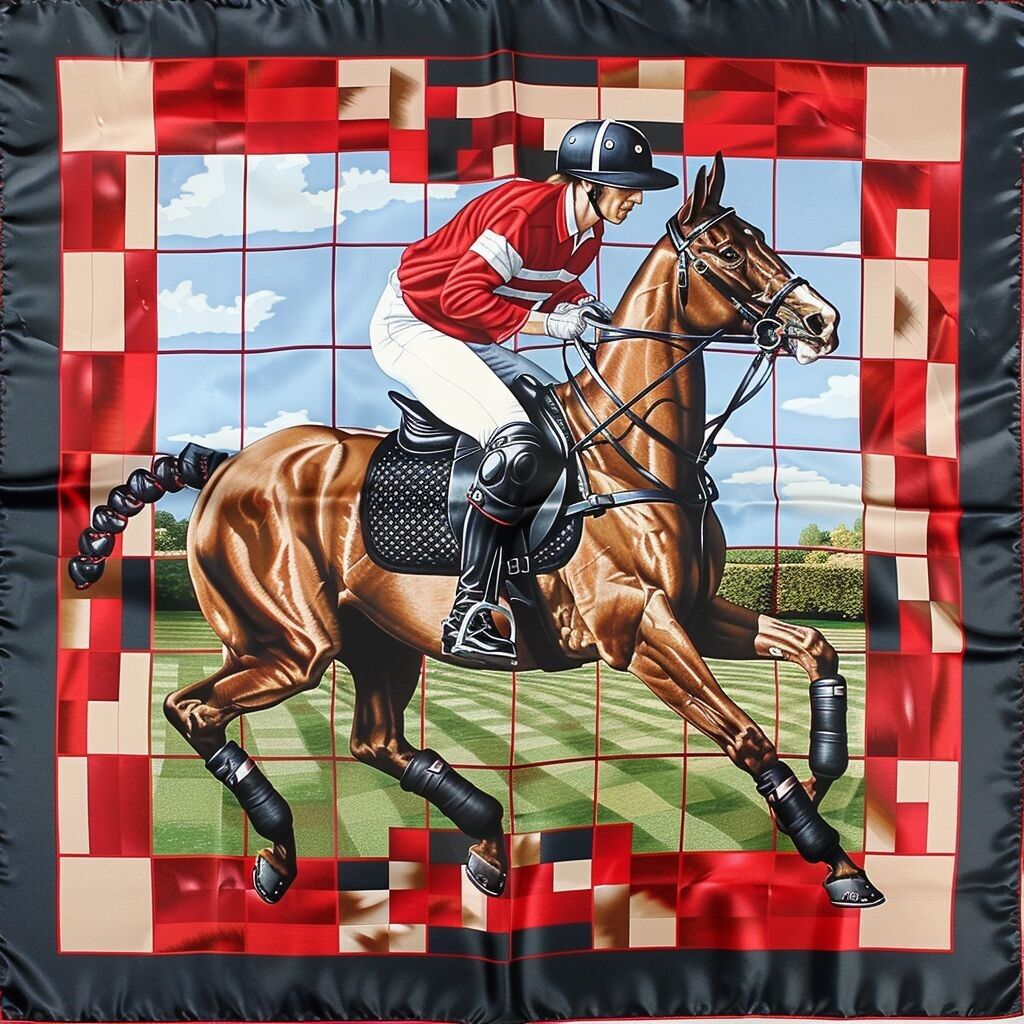 SCIARPA LUNGA DA DONNA IN SETA BOLD RIDER