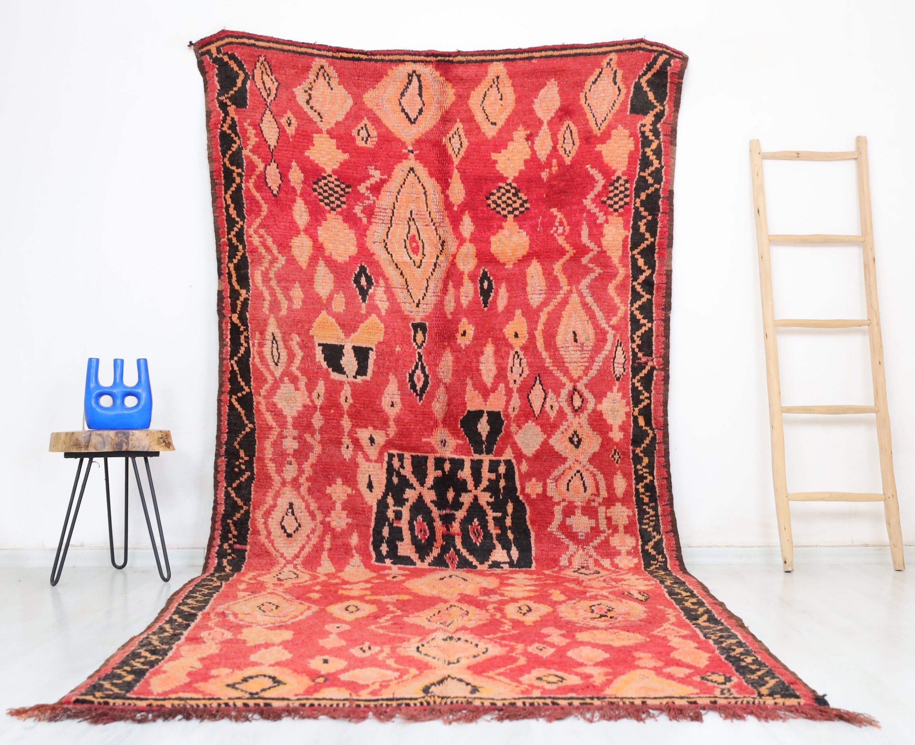 Alfombra marroquí vintage Damia 164 cm x 350 cm