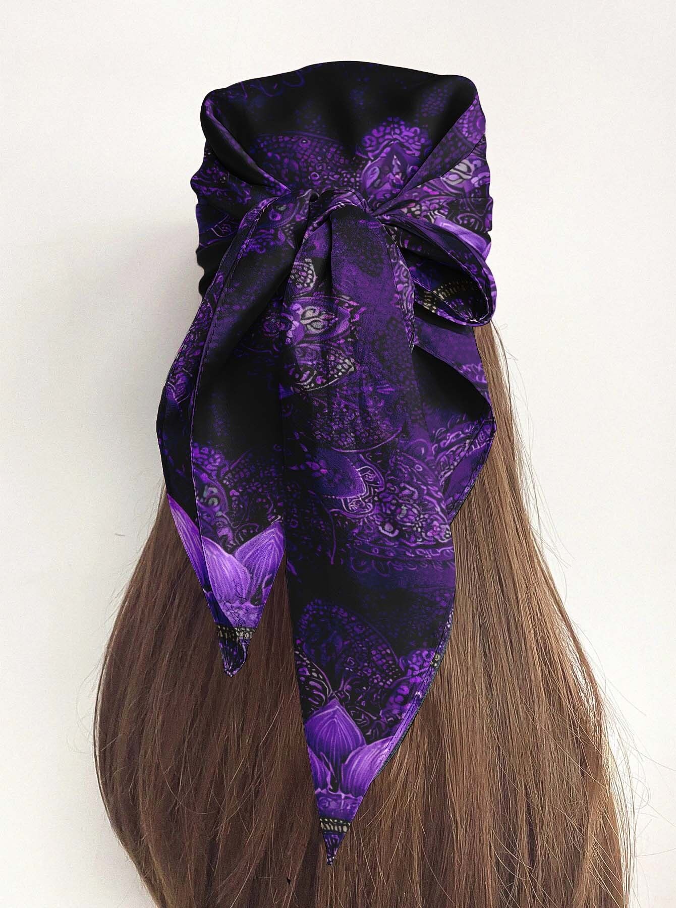 SCIARPA IN SETA LAVANDA