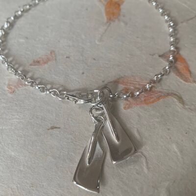 Rowing Oar Charm Bracelet