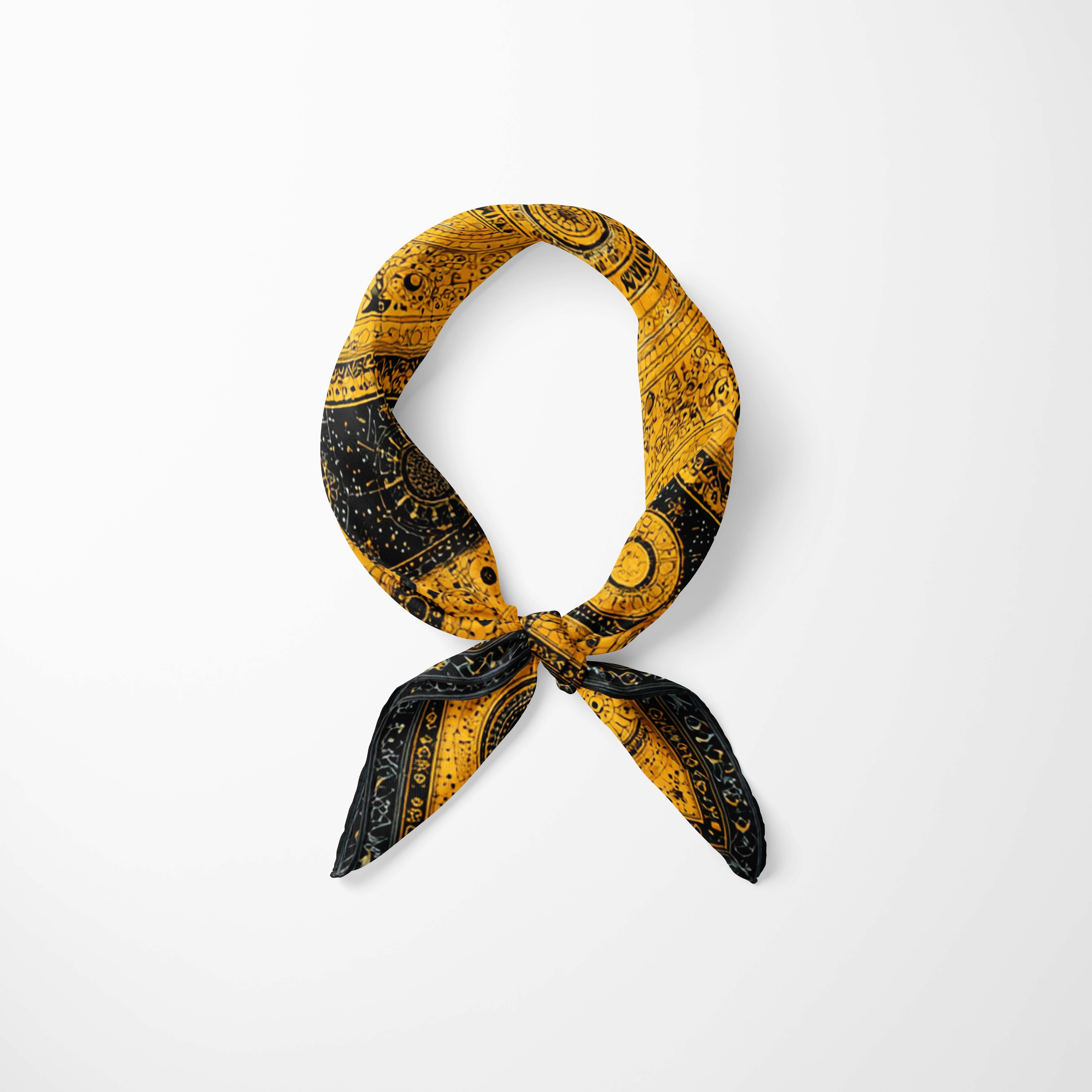 BUFANDA DE CUELLO DORADA CELESTIAL