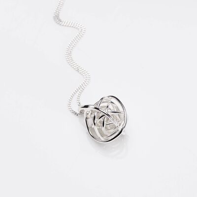 Bound Sphere Pendant and Chain__20inch