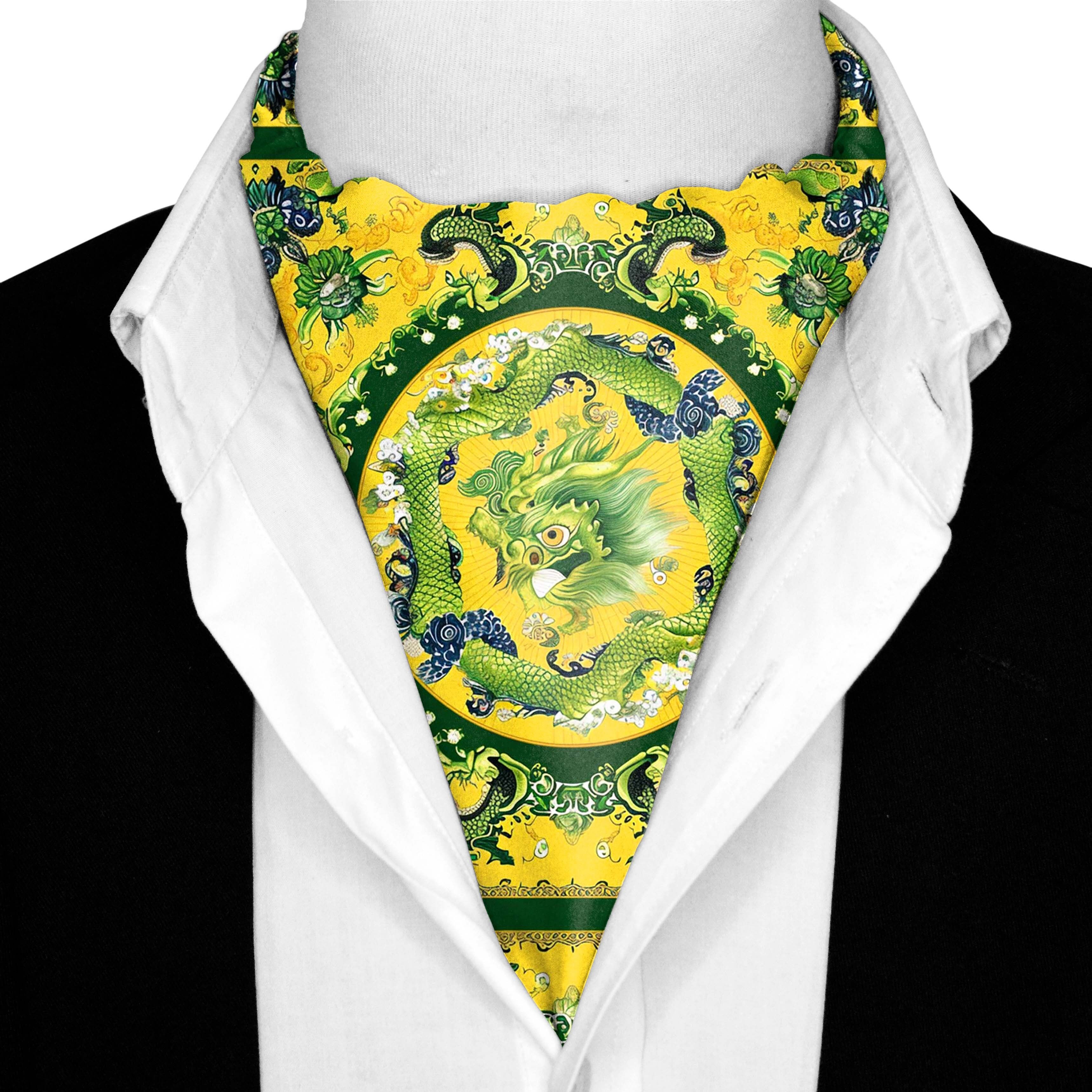 CHINESISCHER DRACHEN-SEIDENASCOT PREMIUM-KOLLEKTION