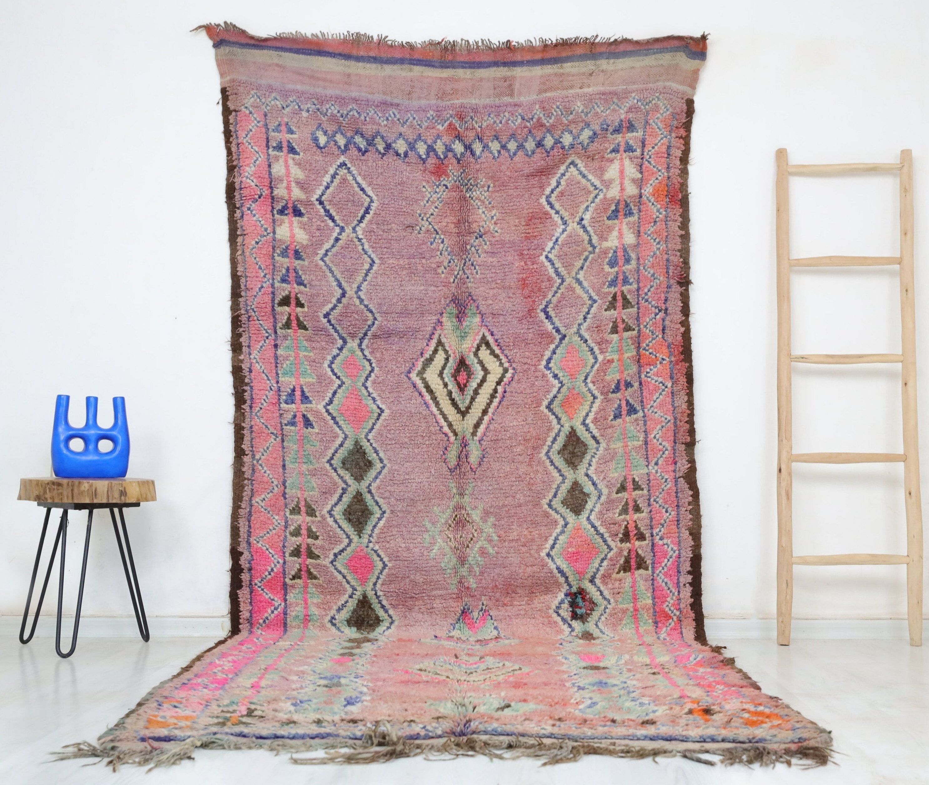 Alfombra marroquí vintage Sifaw 144 cm x 330 cm