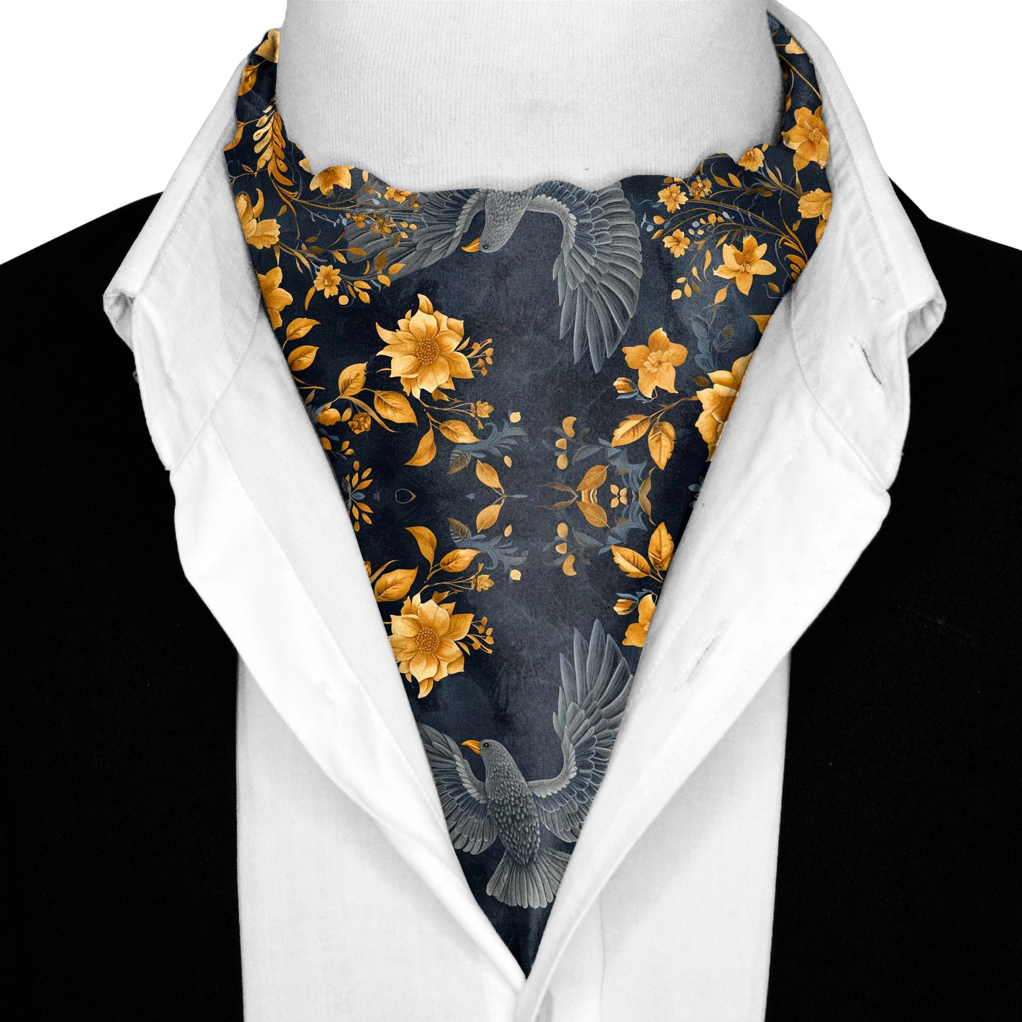 GOLDENE KOLIBRIS SEIDENASCOT PREMIUM KOLLEKTION