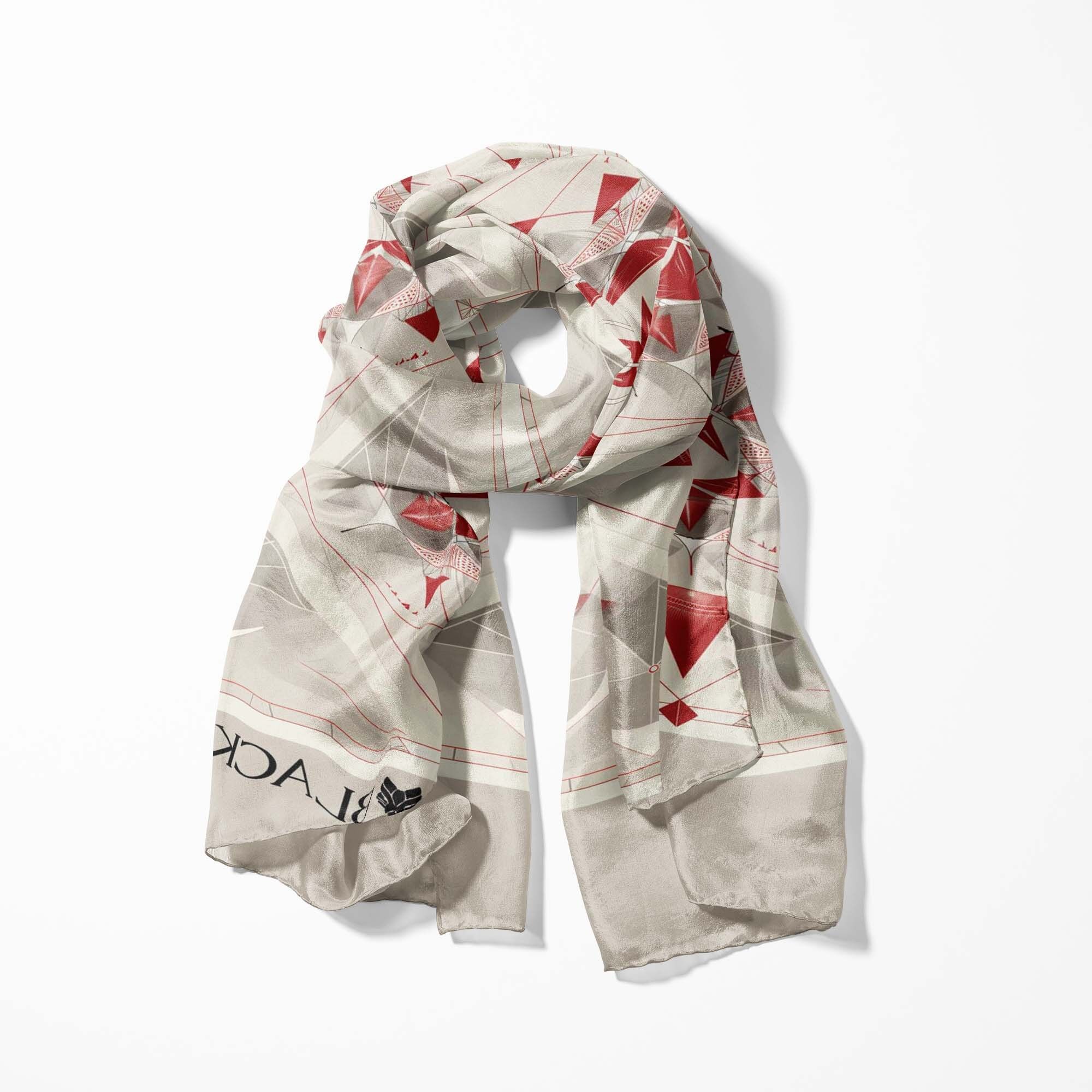 BELLISSIMA SCIARPA GEOMETRICA A STELLA DA UOMO - COLLEZIONE PREMIUM