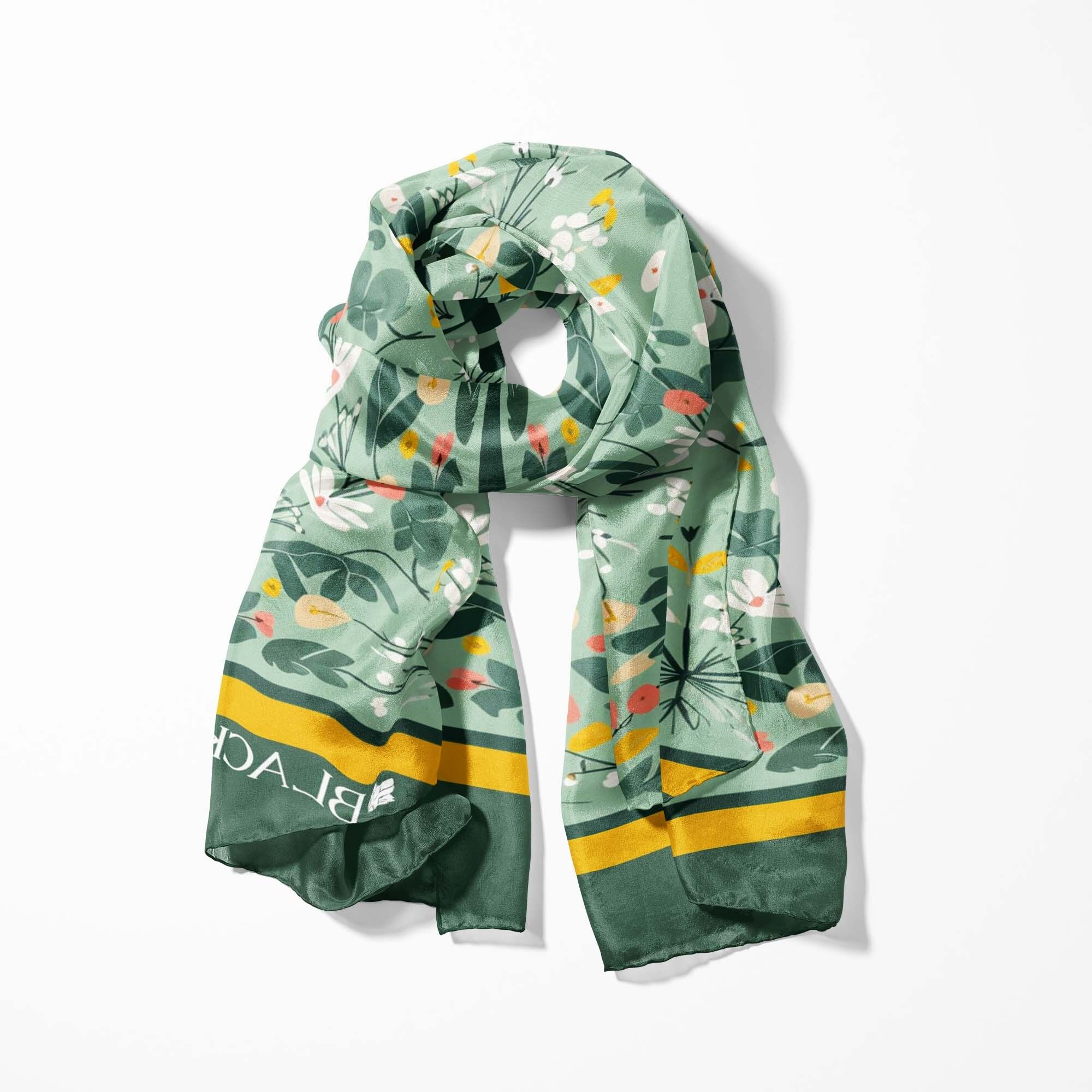 SCIARPA DA UOMO ILLUSTRATED GARDEN - COLLEZIONE PREMIUM