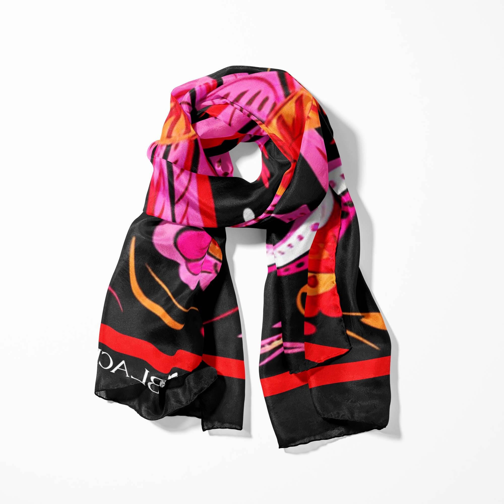 SCIARPA DA UOMO CON FIORI MESSICANI - COLLEZIONE PREMIUM