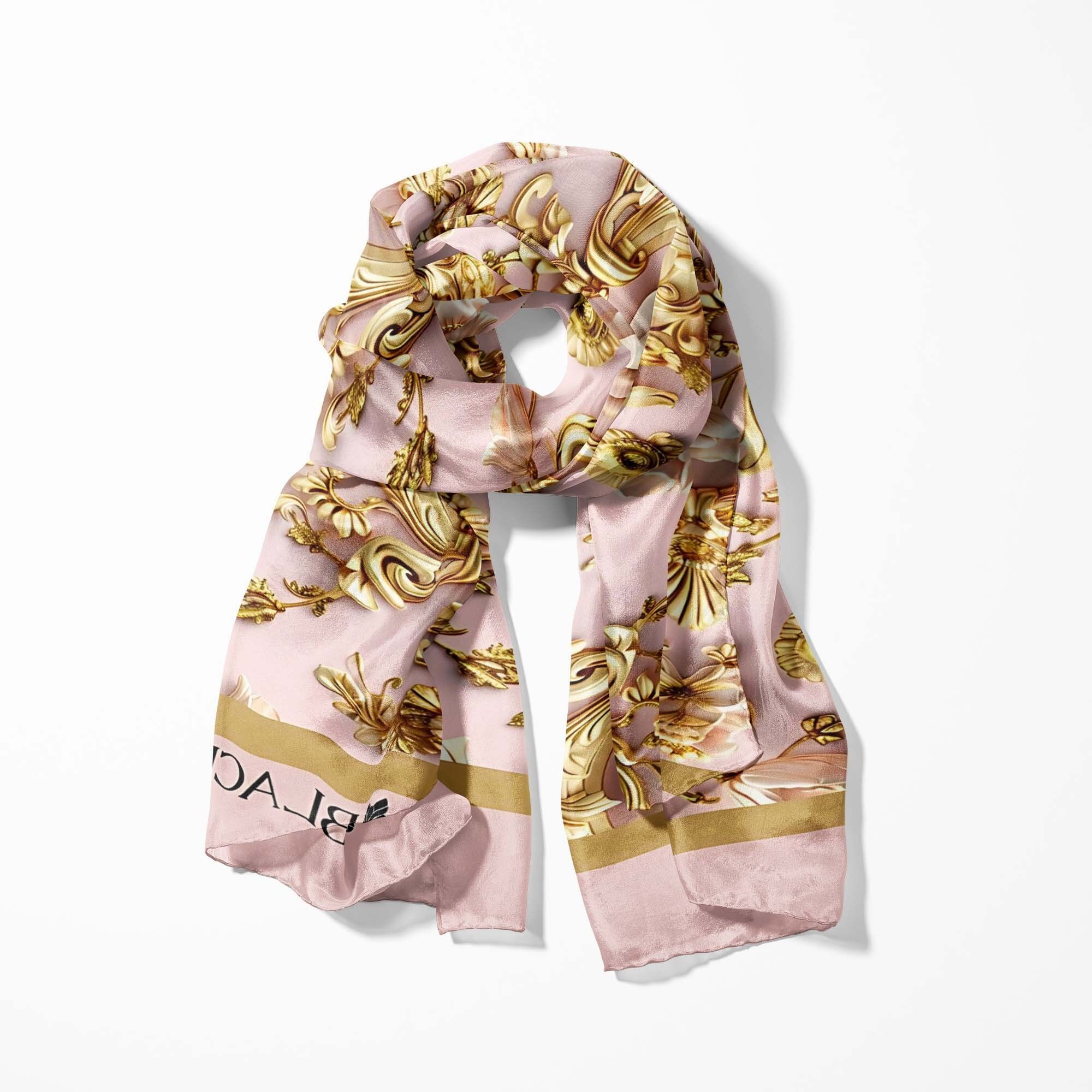 BUFANDA PARA HOMBRE CON ESTAMPADO ADORNADO - COLECCIÓN PREMIUM