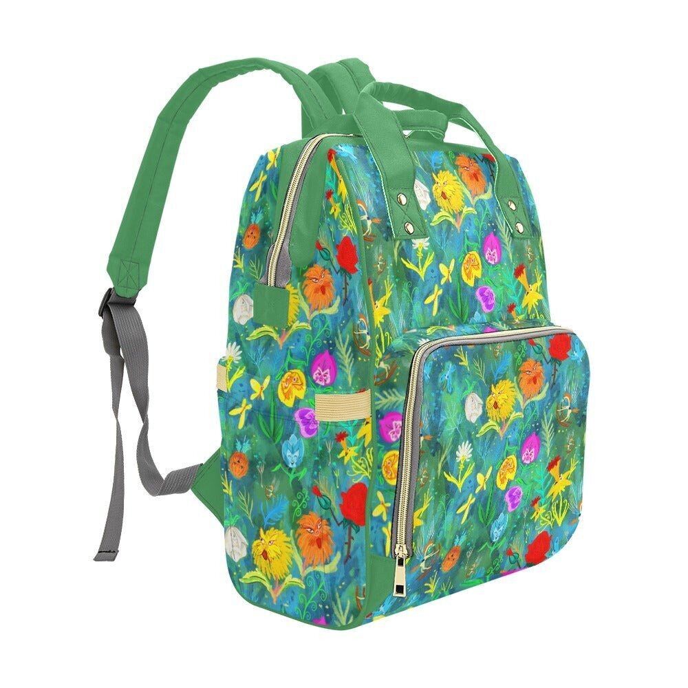 🌸 Wildflower Wonderland – Whimsical Floral Baby Changing Backpack | Nappy Bag