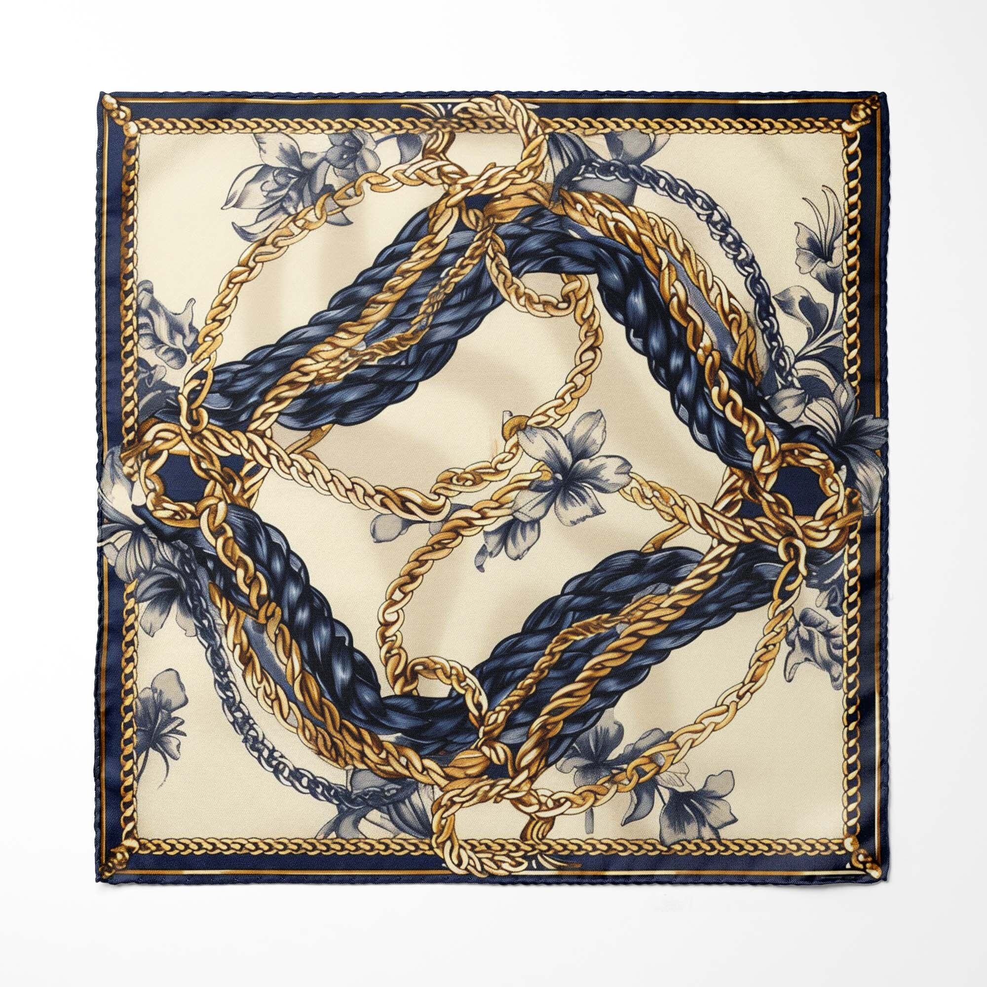 NEUES EINSTECKTUCH AUS SEIDE MIT GÜRTELKETTE