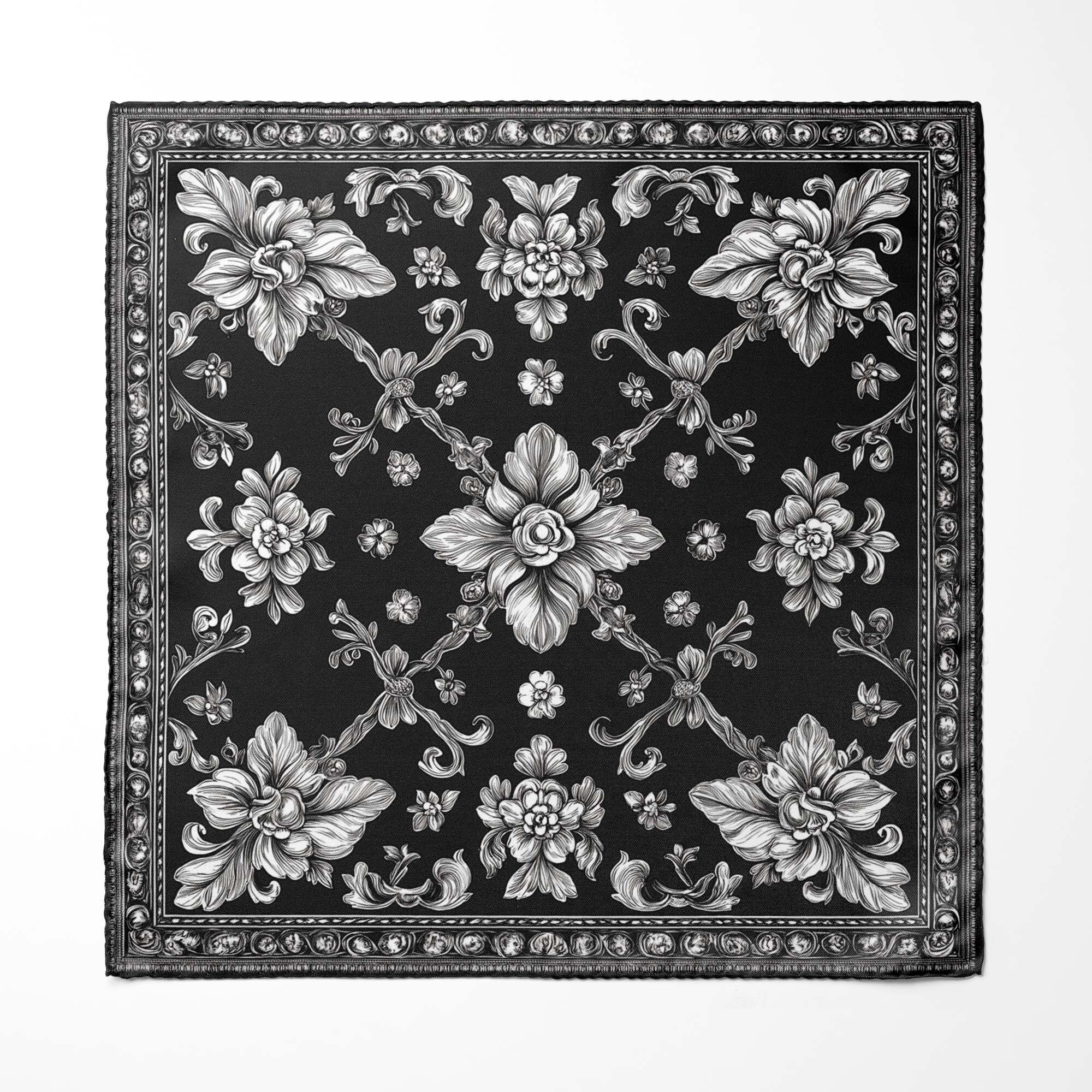 Einstecktuch aus Seide in Nelkengrün