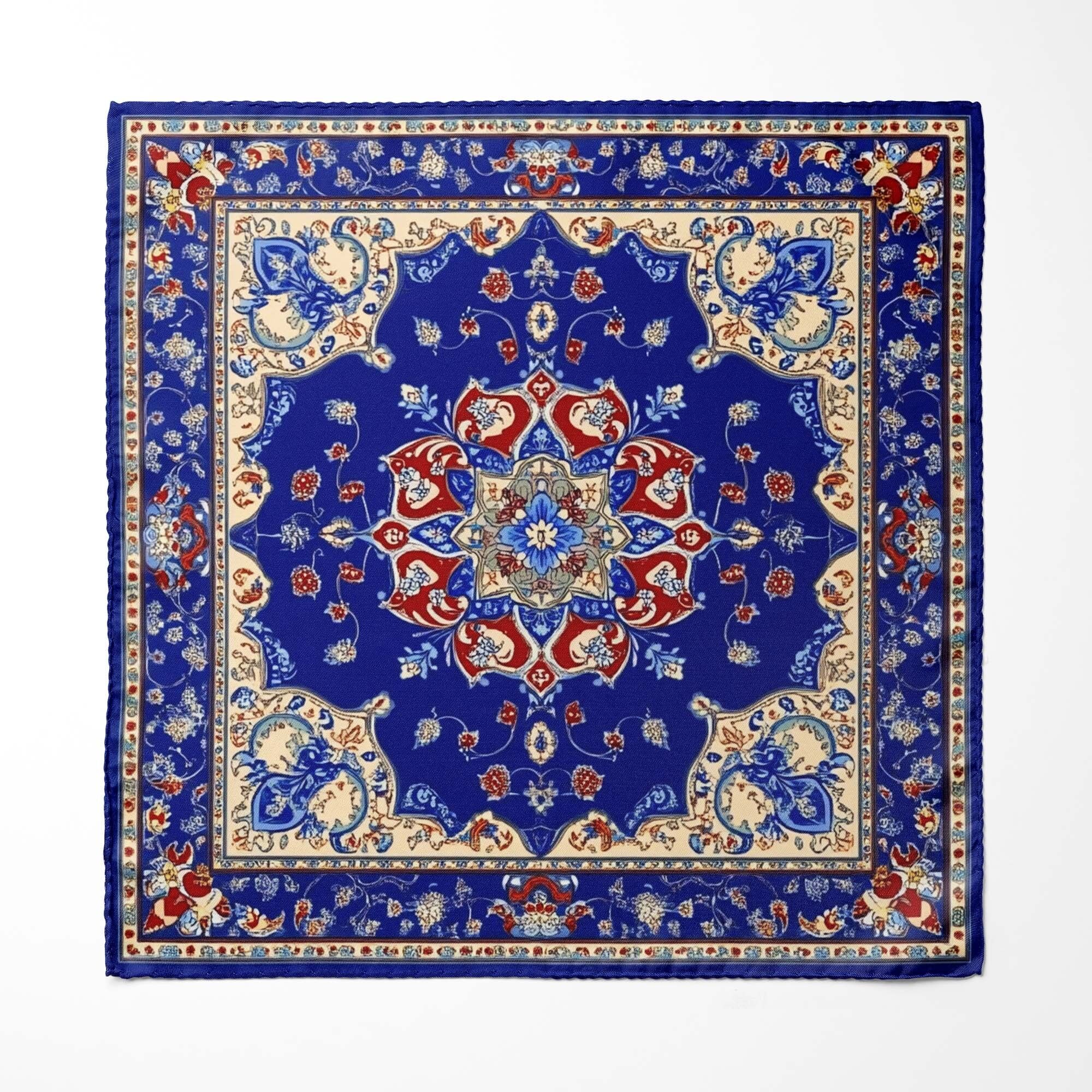 Einstecktuch aus asiatischer Seide mit Ornament