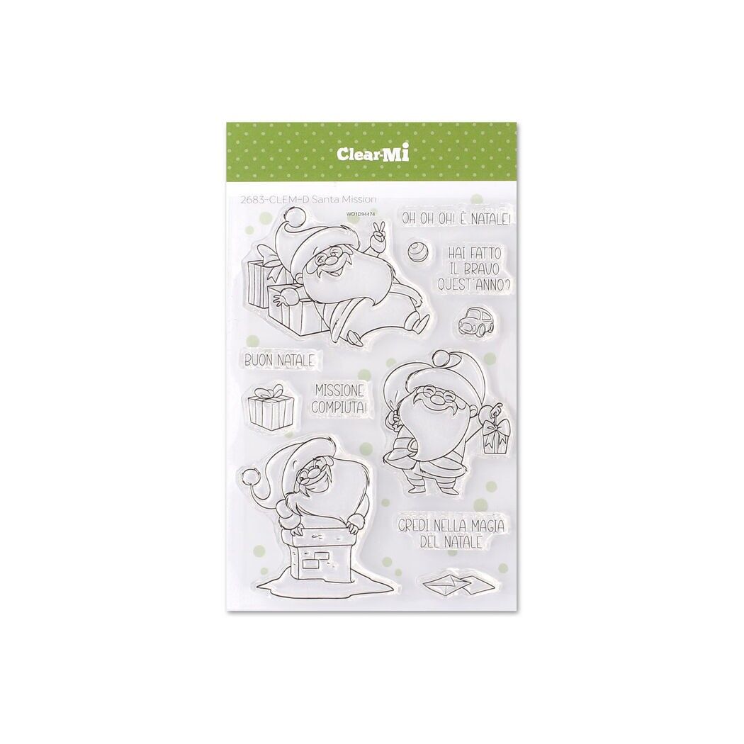 Timbri in transparenter Polymer-Santa-Mission