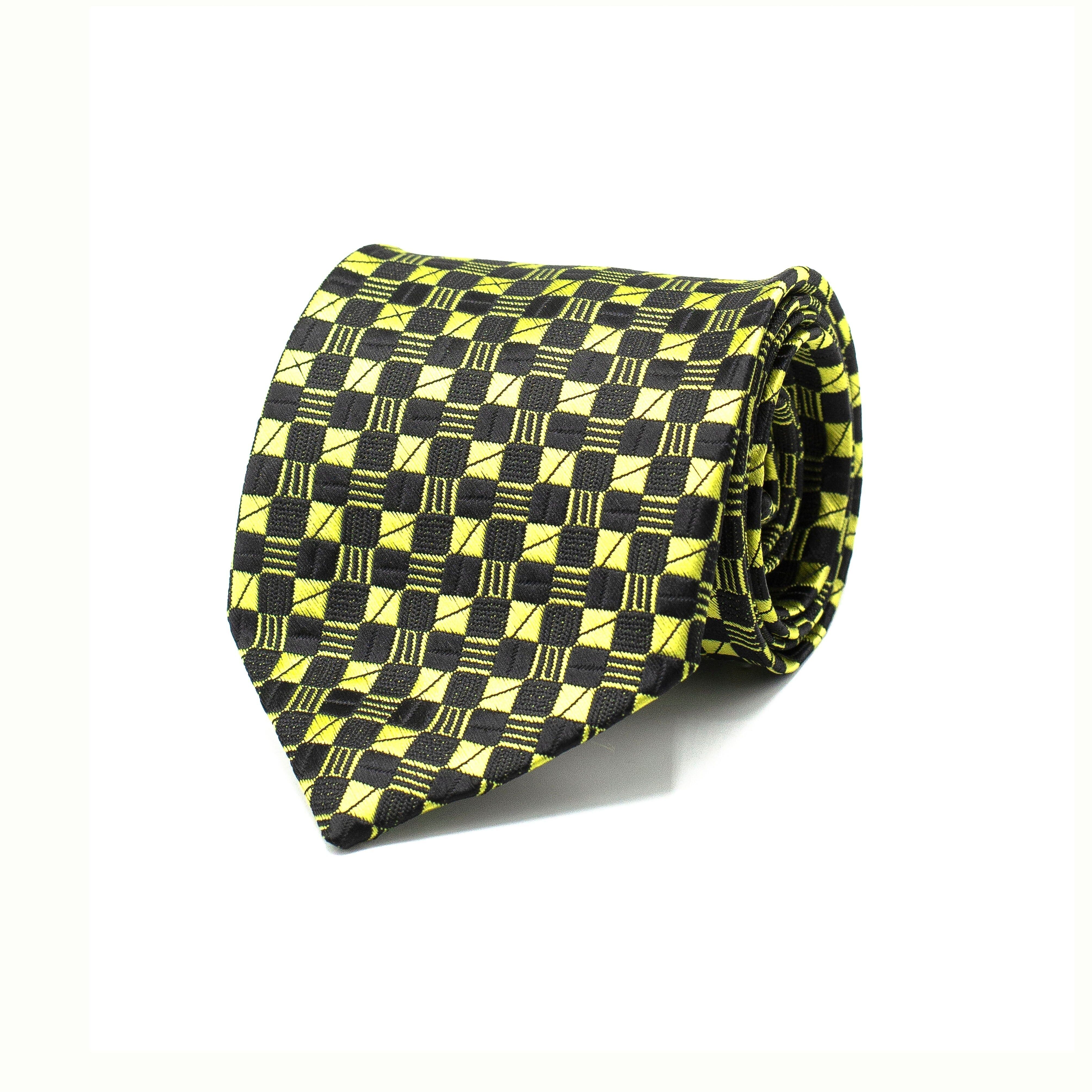 CORBATA DE TEJIDO AMARILLO RADIANTE