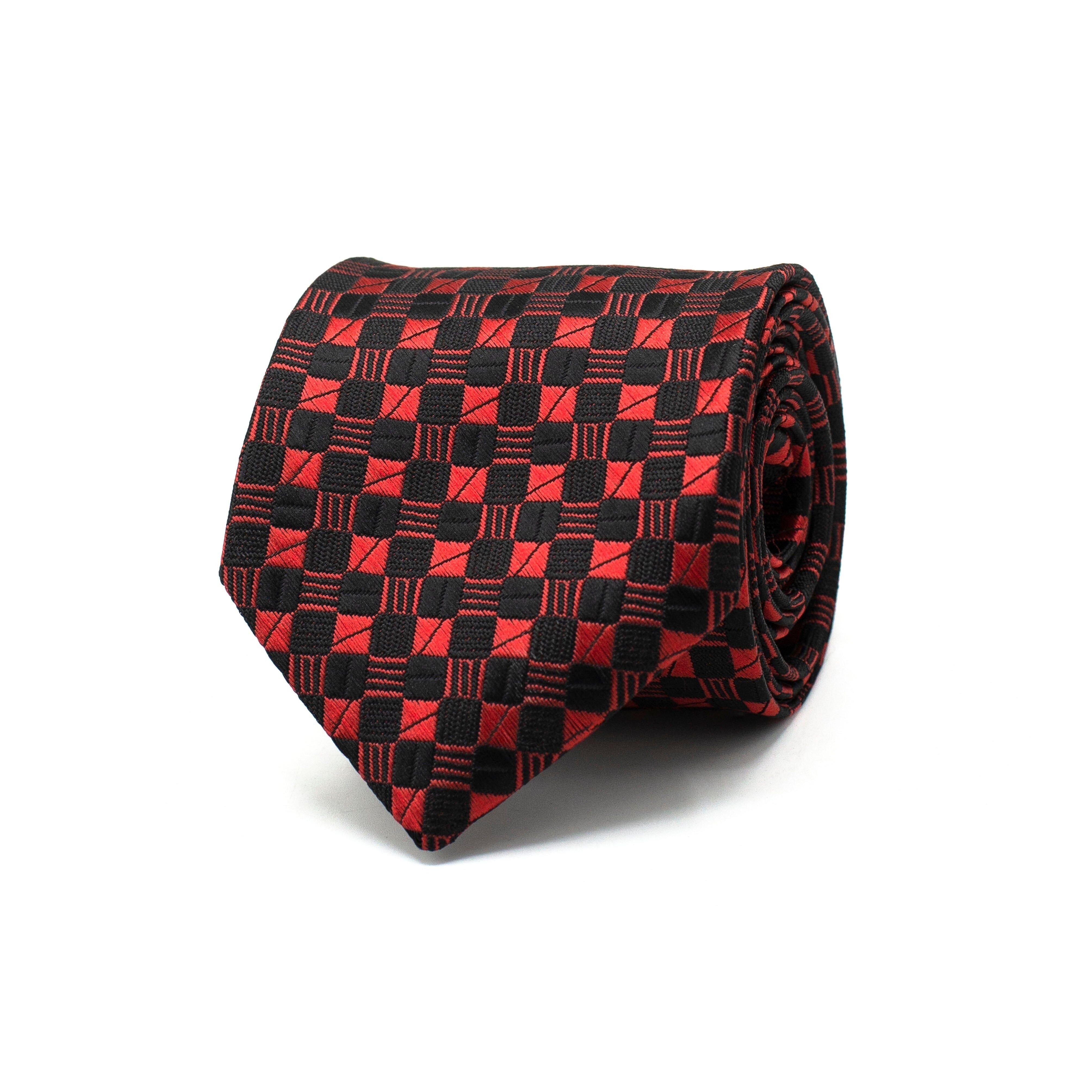 CORBATA CUADRADOS MEDIANOCHE