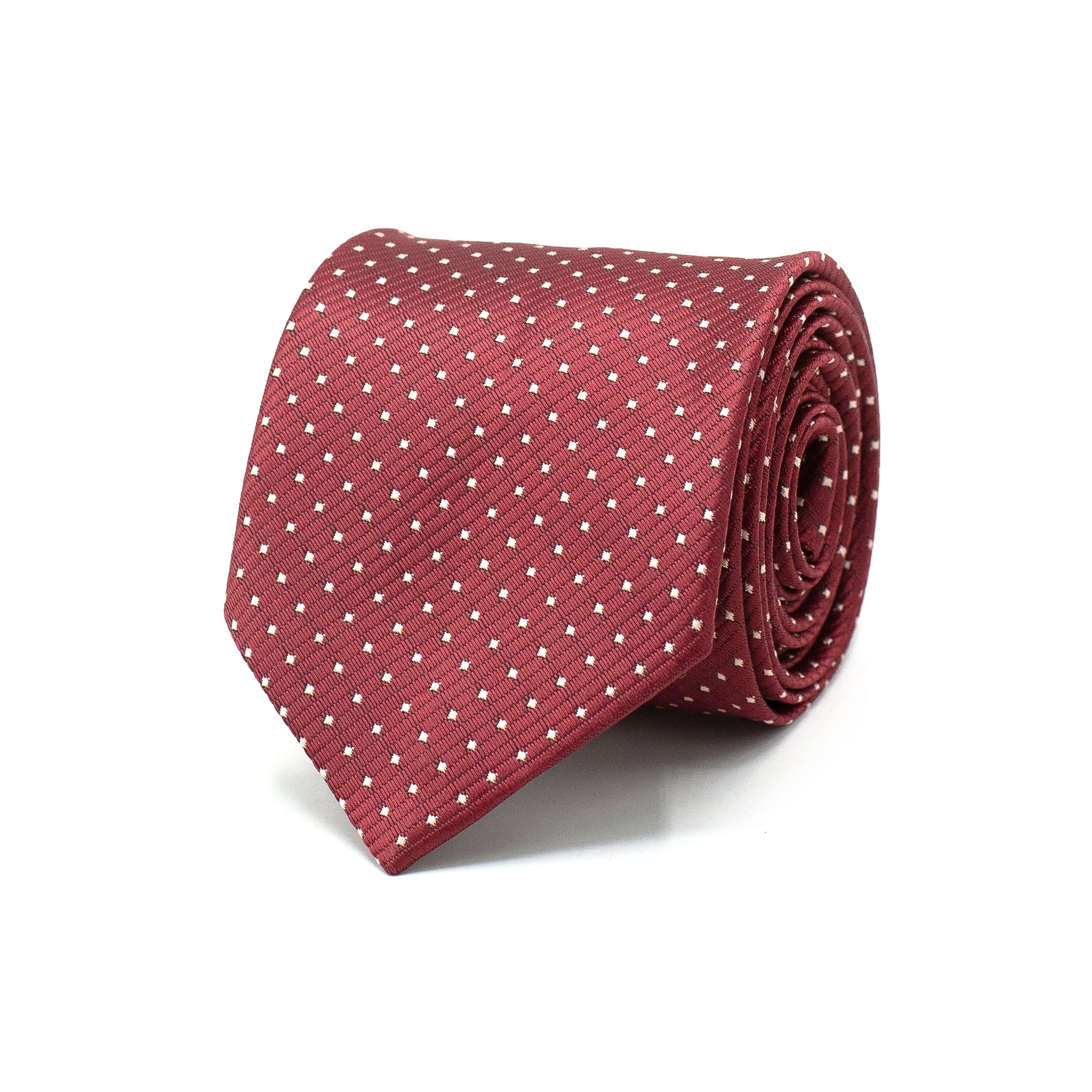 CORBATA DE LUNARES ESCARLATA