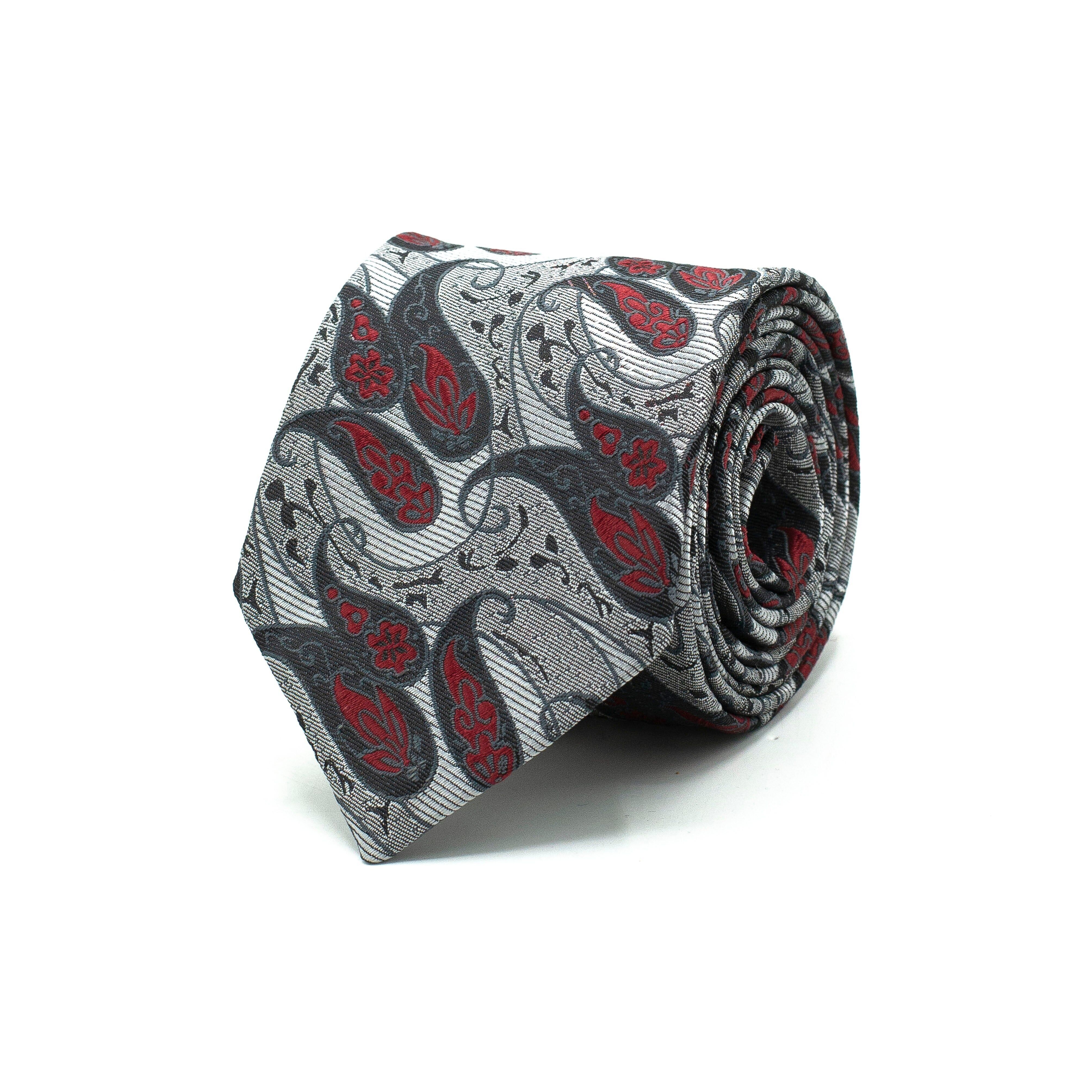 CORBATA INFERNAL PLATEADA