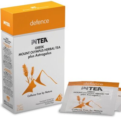 INTEA 'Defence' Mount Olympus Functional Tea | Pack of 10 Pyramid Teabags