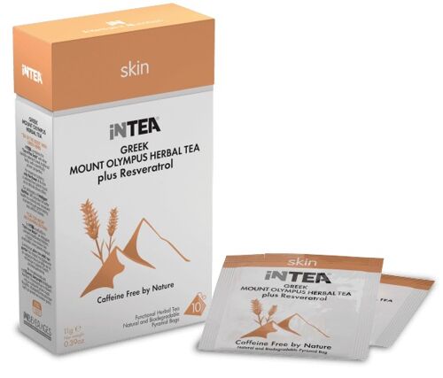 INTEA 'Skin' Mount Olympus Functional Tea | Pack of 10 Pyramid Teabags