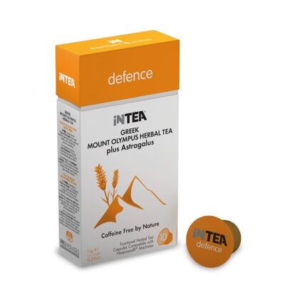 INTEA 'Defence' Mount Olympus Functional Tea | Pack of 10 Capsules (Pods)