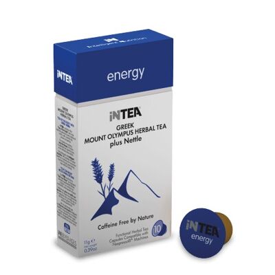 INTEA 'Energy' Mount Olympus Functional Tea |  Pack of 10 Capsules (Pods)