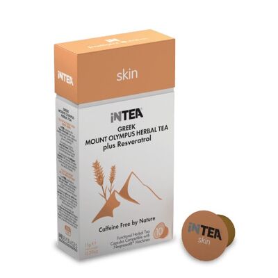 INTEA 'Skin' Mount Olympus Functional Tea | Pack of 10 Capsules (Pods)