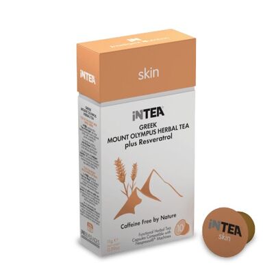 INTEA 'Skin' Mount Olympus Functional Tea | Pack of 10 Capsules (Pods)
