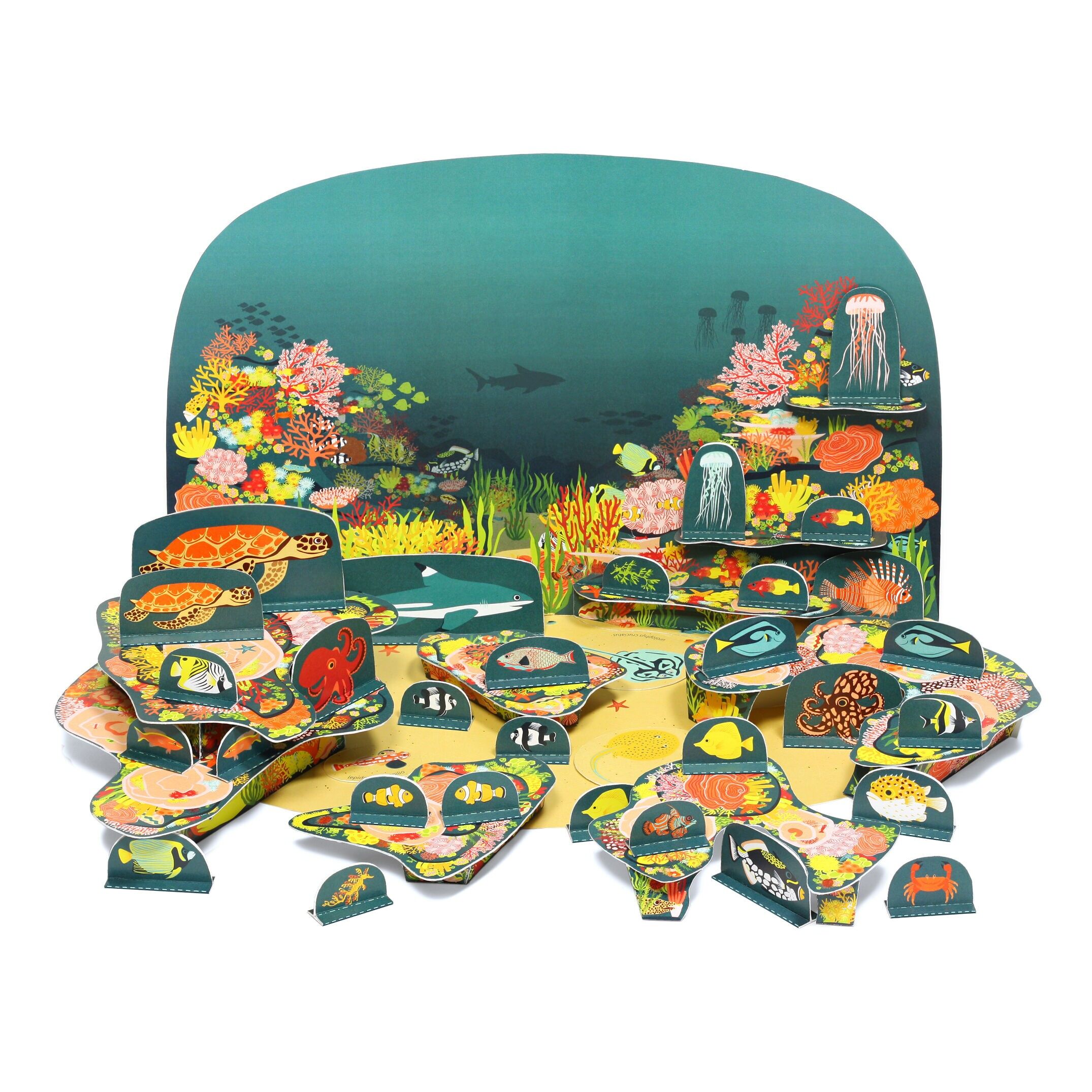 Korallenriff-Papierspielzeug – DIY-Bastelset