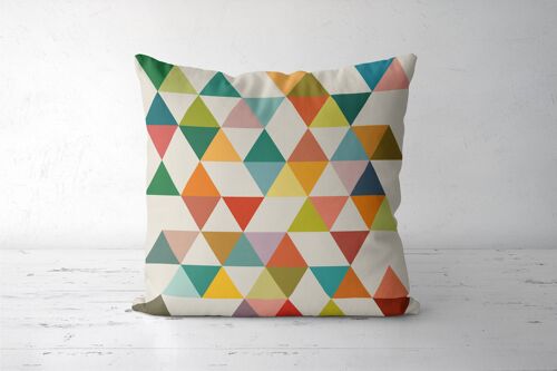 Triangle 3 Geometric Throw pillow