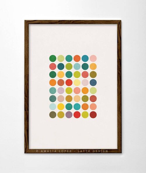 Cluster 3 Art Print. Geometric print__A3 (11.7'' x 16.5’’)