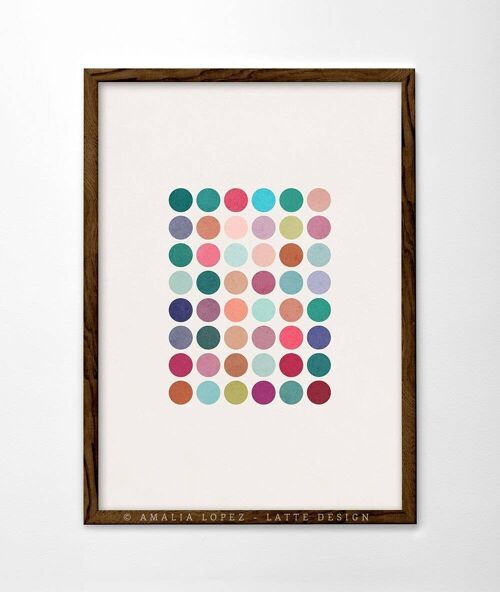 Cluster 1 Art Print. Geometric print__A3 (11.7'' x 16.5’’)