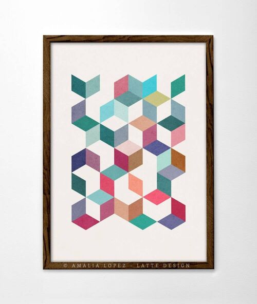 Geometric 1 Art Print. Geometric print