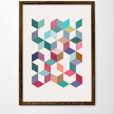 Geometric 1 Art Print. Geometric print