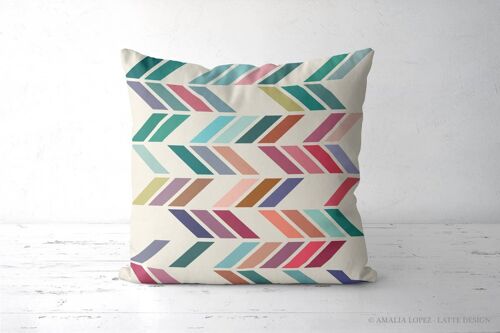 Slated 1 Geometric Throw pillow